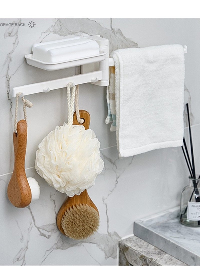 Kutis Creative Rotating Hook Storage Rack Bathroom Holder Kitchen Tools - Image 3
