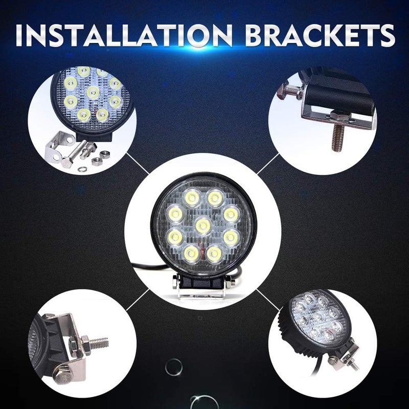 OPP ULITE 27W LED Work Light Offroad Flood Beam Waterproof Driving Lamp 12V 24V for Car Truck Boat SUV ATV 4WD - Image 5