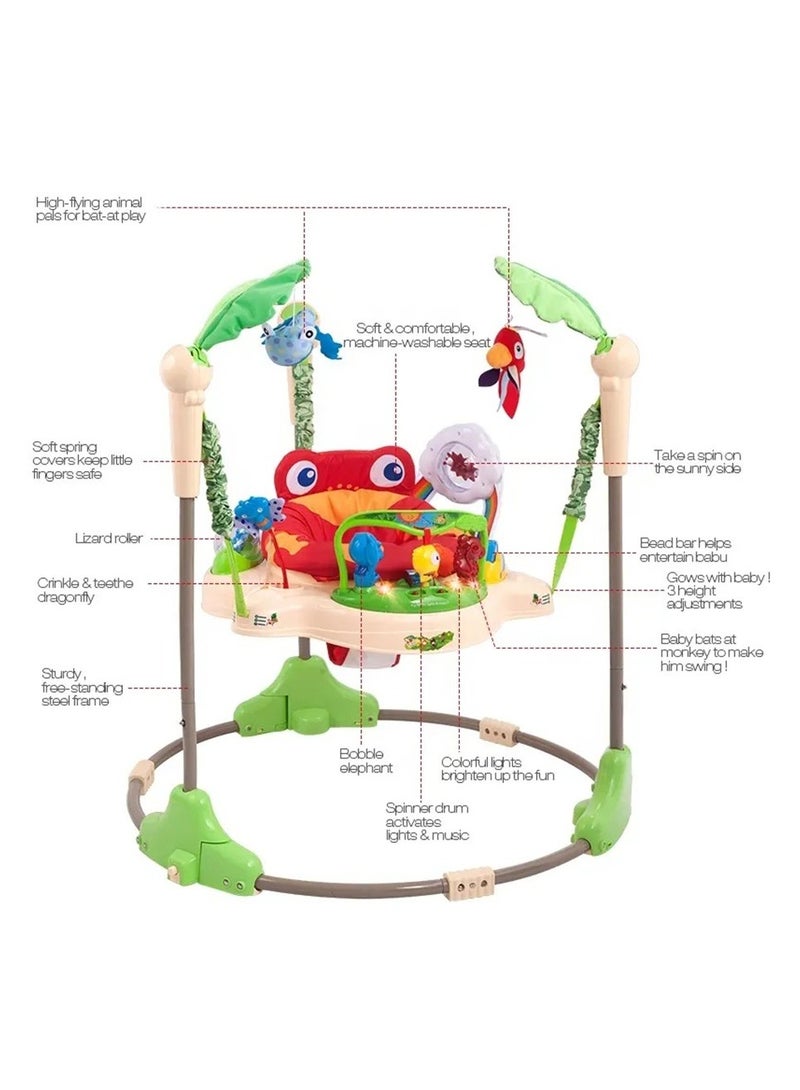 كيكو مقعد أنشطة مشاية الأطفال قابل للتعديل مع ألعاب موسيقية متعددة الوظائف - Image 4