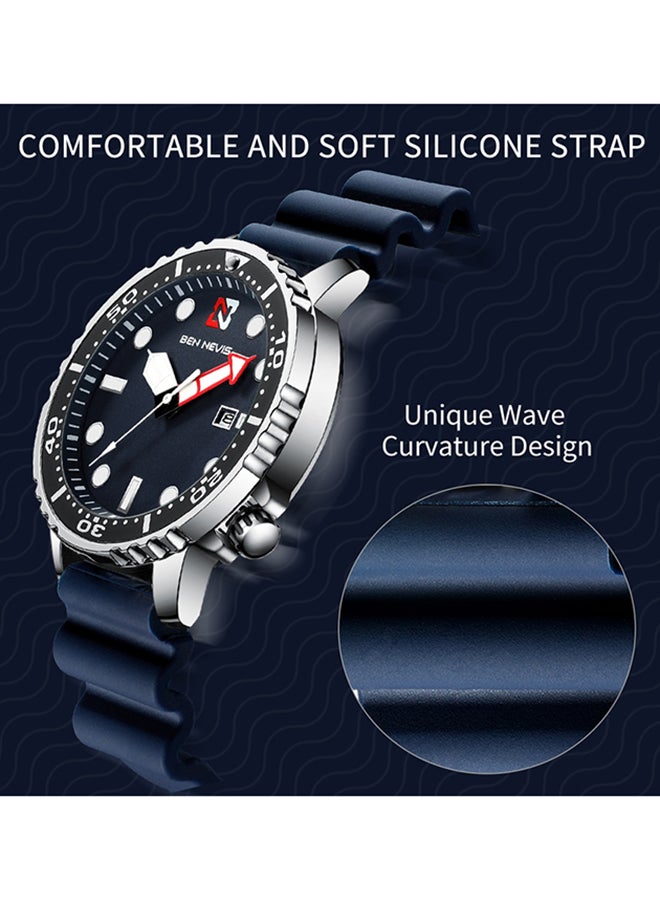 BEN NEVIS Waterproof Quartz Wrist Watch for Men - BN3010G-BlueBlack - Image 3