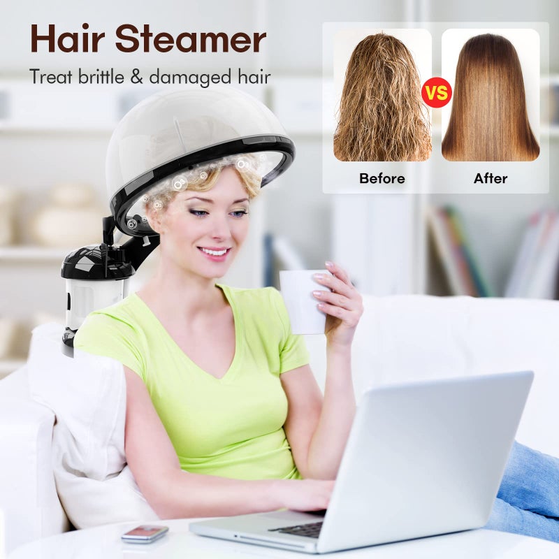 Kingsteam Hair Steamer Kingsteam 2 in 1 Ozone Facial Steamer, Design for Personal Care Use at Home or Salon Barber - Image 2