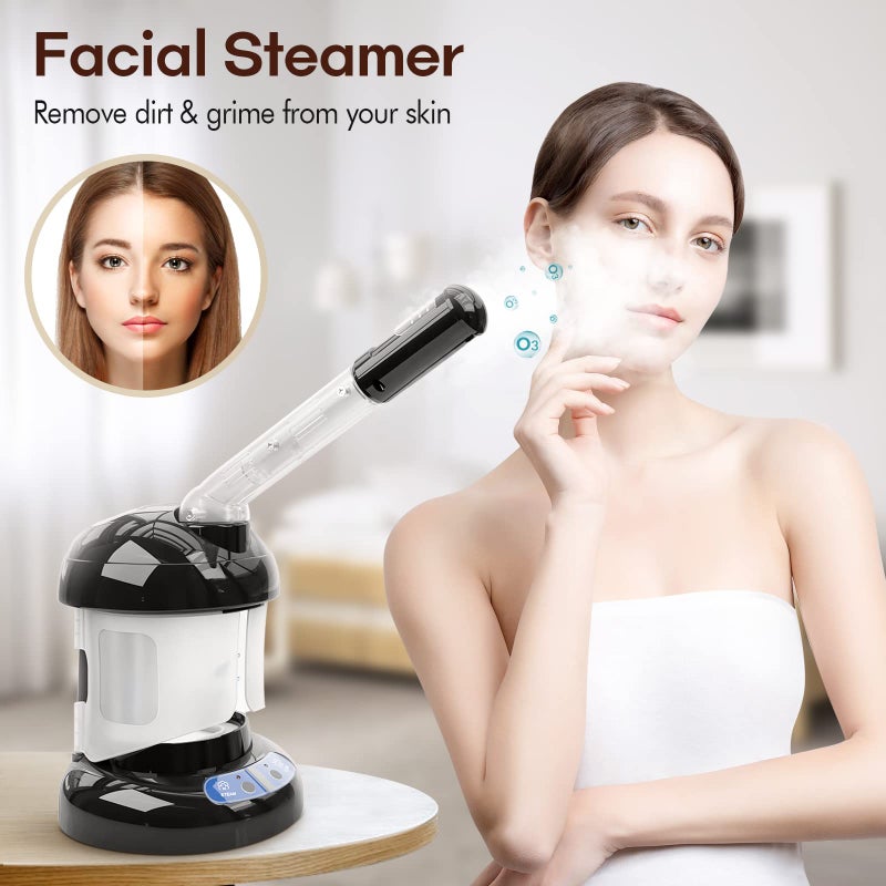 Kingsteam Hair Steamer Kingsteam 2 in 1 Ozone Facial Steamer, Design for Personal Care Use at Home or Salon Barber - Image 4