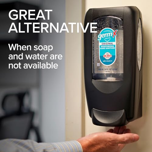 Germ-X OmniPod Hand Sanitizer Starter Kit, Durable & Sleek Wall-Mount Dispenser & 1150mL Refill Pod, No Rinse Moisturizing Formula, Suitable for Home, School, Office, Gym, Restrooms - Image 3