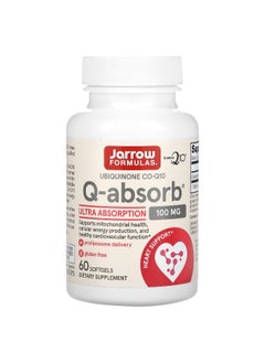jarrow formulas Jarrow Formulas, Q-Absorb, Ubiquinone CO-Q10, 100 mg, 60 Softgels  - Image 1