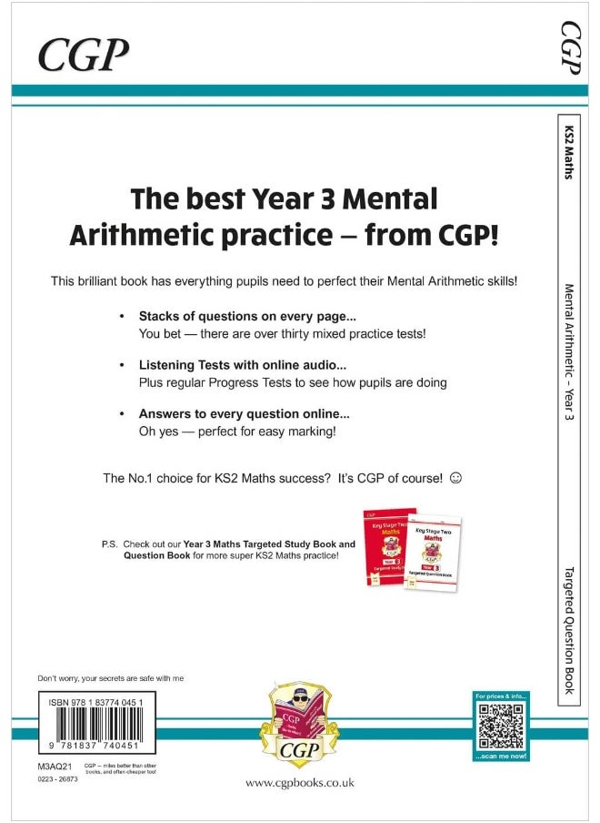 null - KS2 Maths Year 3 Mental Arithmetic Targeted Question Book (includes Online Answers & Audio Tests) - Image 1