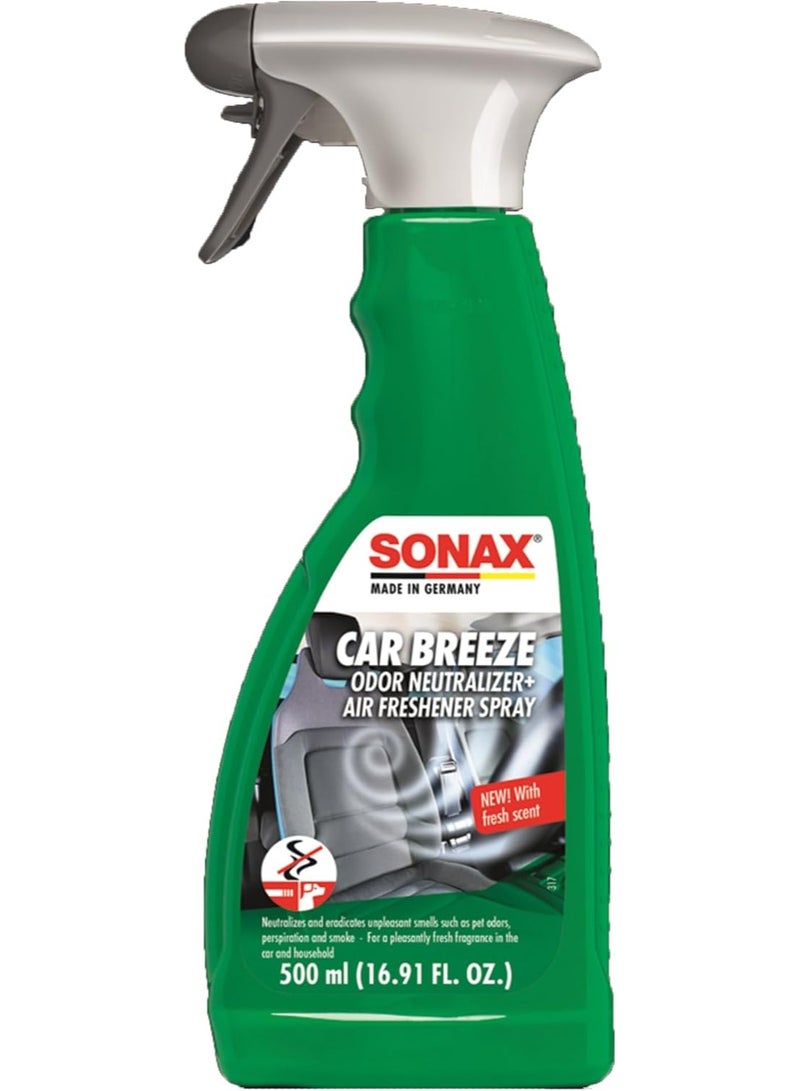 Sonax Car Breeze (500 Ml) - NEUtralises And Eradicates Unpleasant Odours Such As Smoke, Animal Smells, Perspiration - Image 1