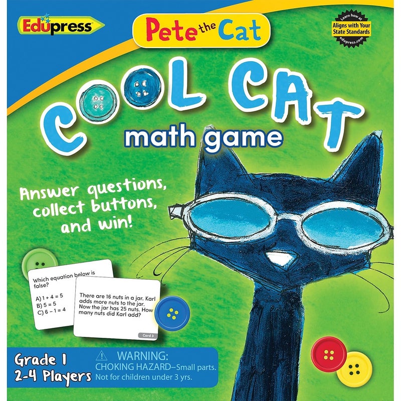 Edupress Pete The Cat Cool Cat Math Game 1 (EP63531) - Image 1