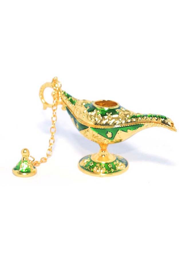 immatgar Aladdin Magic Genie Lamps - Classic Vintage Legend Magic Genie Light Costume Lamp for Home Wedding Table Decoration (Shape3 - Golden Green - 7 CM Width)  - Image 2