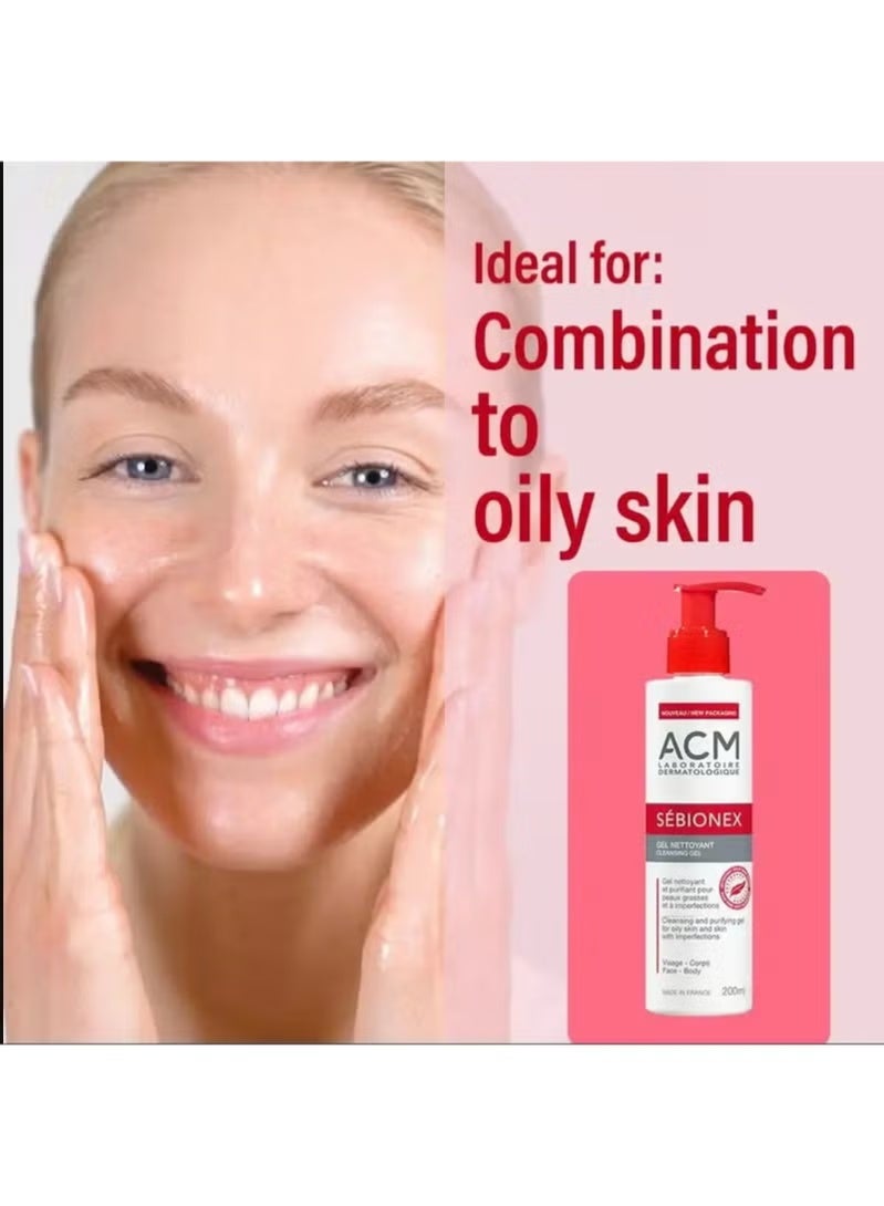 ACM Sebionex Cleansing Gel, 200 ml - Image 2