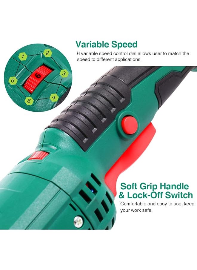 erorex - Dual Action Polisher Kit Random Orbit Car Polisher And Buffers 900W Car Polishing Machines 6 Variable Speeds Orbital Sander Machine Soft Start 150Mm Base Detachable U Handle - Image 1