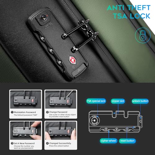 BANGE Anti-Theft Backpack,Tech Backpacks, 17 Inch Laptop Backpack with USB3.0 Charging Port, Mens Travel Backpack for Men and Women… - Image 3