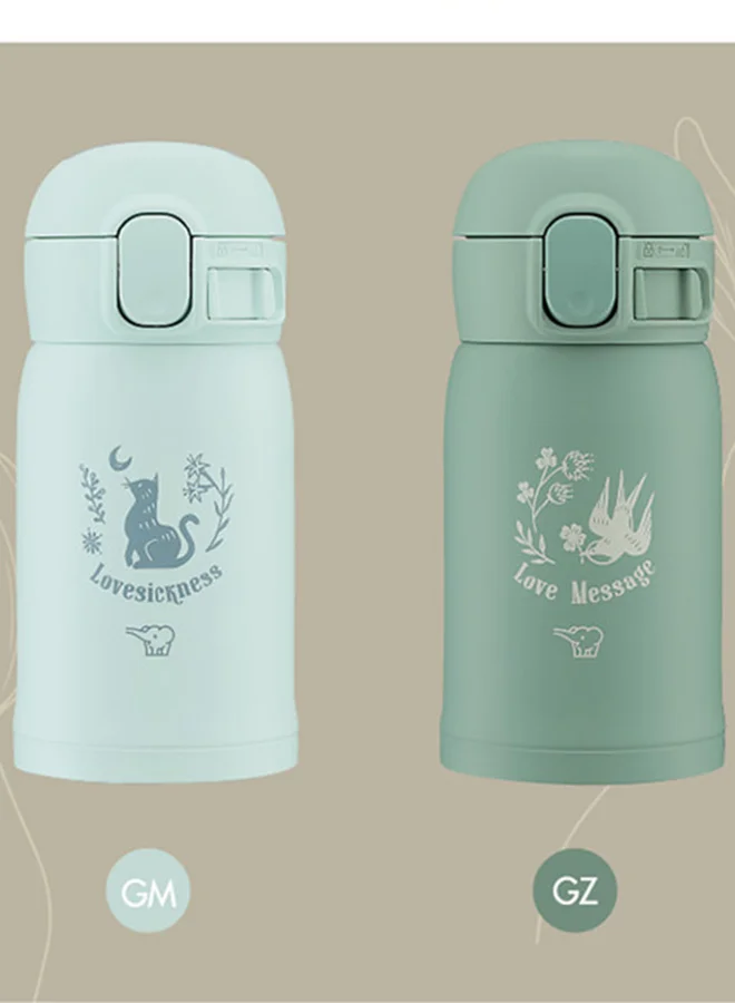 Zojirushi S/S Vacuum Bottle, 0.24, Watery Green