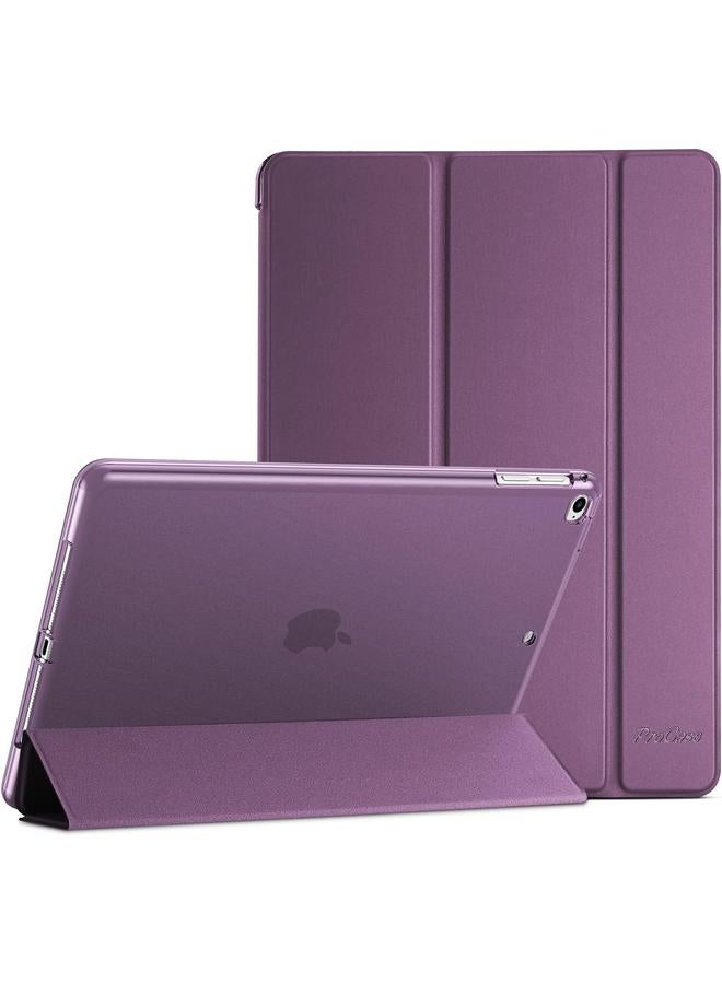 Procases Ipad 9.7 Case 6Th 5Th Generation 2018 2017 Model Ipad Air 1 2 Slim Trifold Soft Tpu Translucent Back Cover Smart Case Purple - Image 1