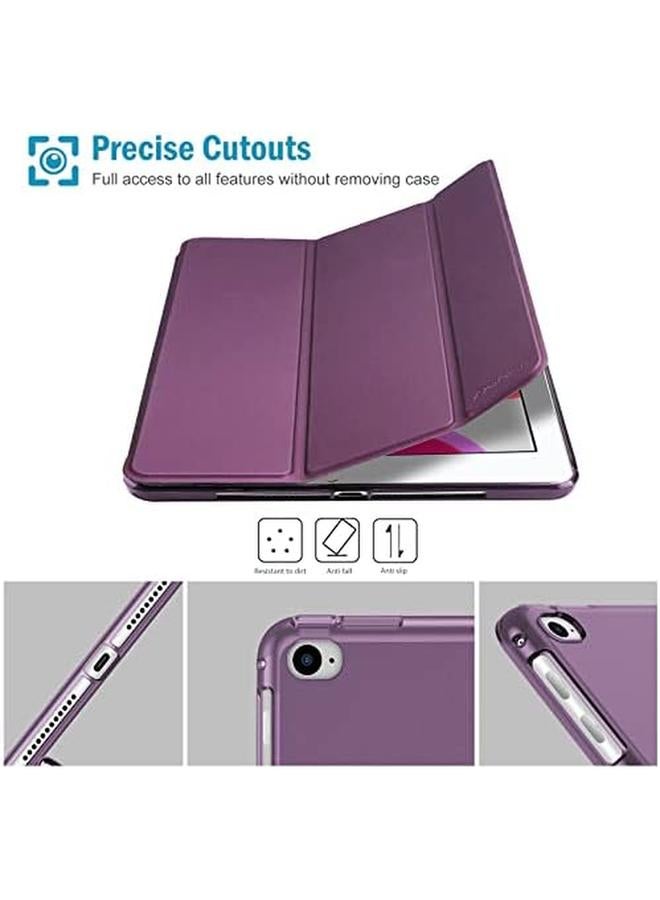 Procases Ipad 9.7 Case 6Th 5Th Generation 2018 2017 Model Ipad Air 1 2 Slim Trifold Soft Tpu Translucent Back Cover Smart Case Purple - Image 5