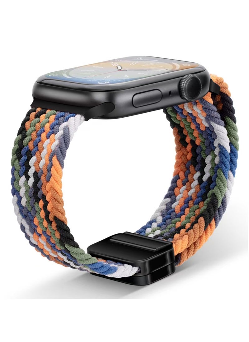 Generic - Suitable for 49mm, 45mm, 44mm, and 42mm Apple Watch Straps with Magnetic Nylon Braiding - Image 1