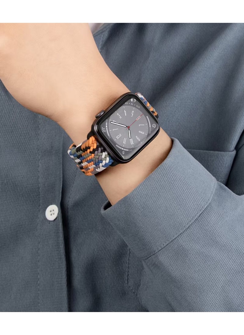 Generic - Suitable for 49mm, 45mm, 44mm, and 42mm Apple Watch Straps with Magnetic Nylon Braiding - Image 1