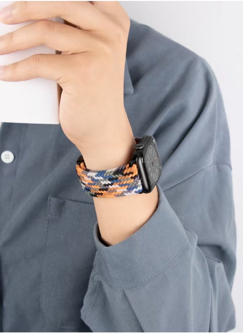 Generic - Suitable for 49mm, 45mm, 44mm, and 42mm Apple Watch Straps with Magnetic Nylon Braiding - Image 1