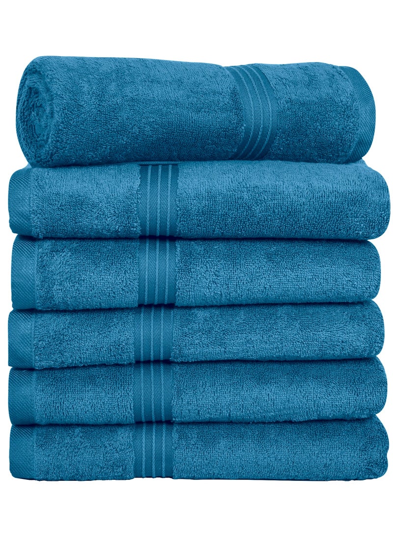 Bliss Casa Bliss Casa - Large Hand Towels (6 Pack, 50 x 100 cm) - 100% Combed Cotton - Premium Quality, Ultra Soft and Highly Absorbent, Hotel & Spa Quality Hand Towels  - Image 1