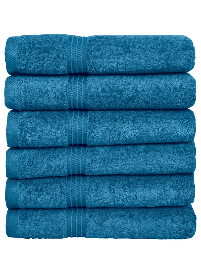 Bliss Casa Bliss Casa - Large Hand Towels (6 Pack, 50 x 100 cm) - 100% Combed Cotton - Premium Quality, Ultra Soft and Highly Absorbent, Hotel & Spa Quality Hand Towels  - Image 2