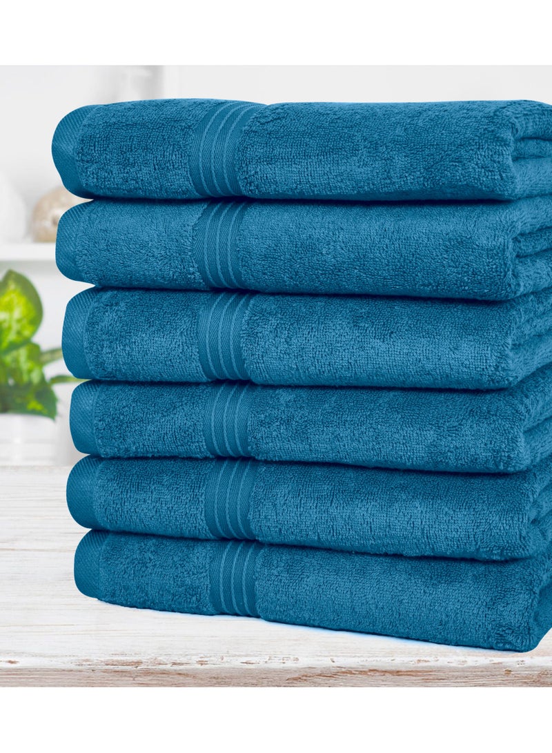 Bliss Casa Bliss Casa - Large Hand Towels (6 Pack, 50 x 100 cm) - 100% Combed Cotton - Premium Quality, Ultra Soft and Highly Absorbent, Hotel & Spa Quality Hand Towels  - Image 3
