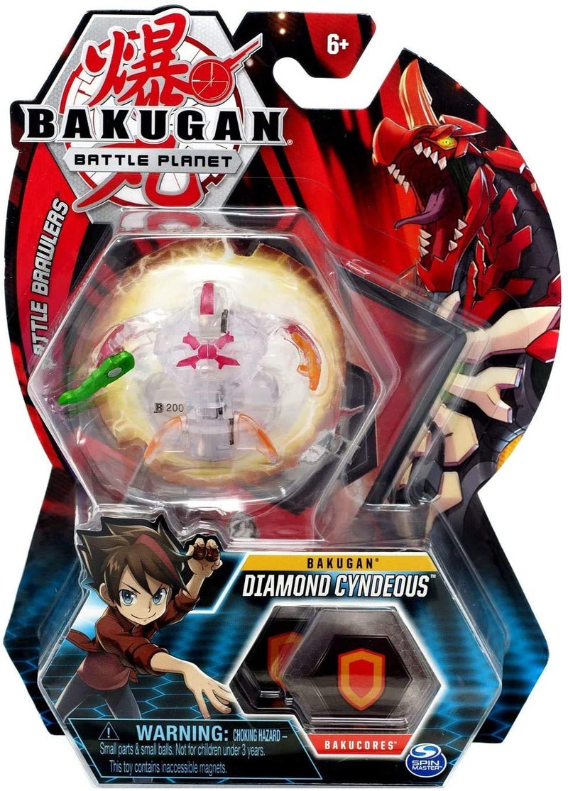 Bakugan, Diamond Cyndeous, 2-inch Tall Collectible Transforming Creature, for Ages 6 and Up