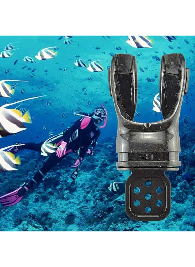 Tookie Scuba Diving Mouthpiece, Denpetec Scuba Diving Mouthpiece, Practical Gear Silicone Bite Moldable Scuba Diving Dive Mouthpiece Regulator With Tie Wrap For Adults(Black) - Image 3