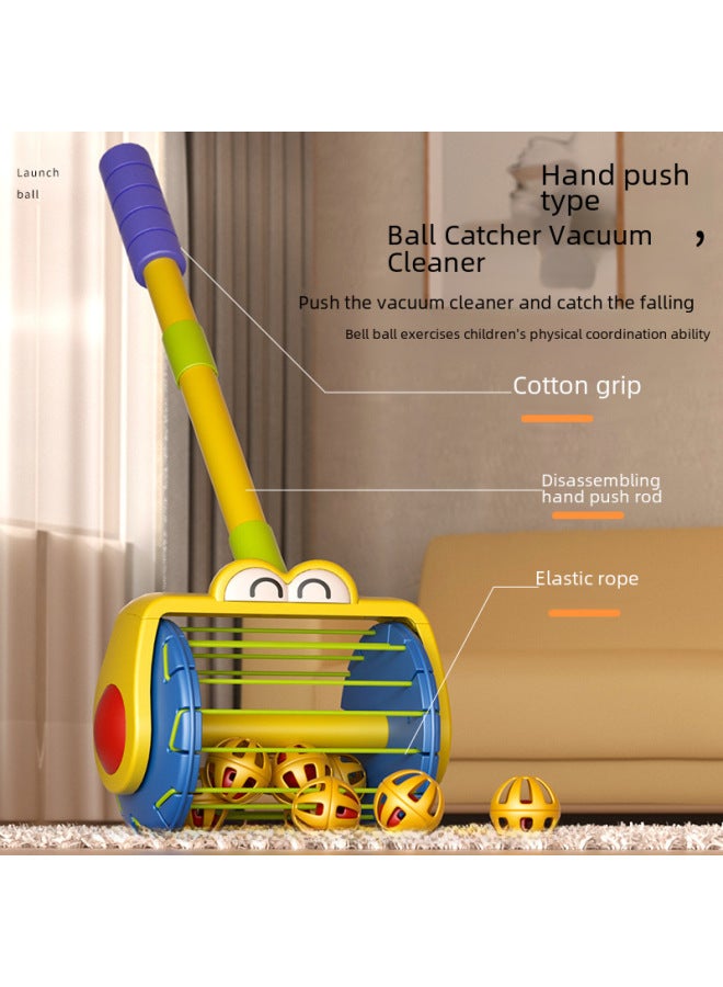 Children's Cannon Shooting Pot Toy For 1-2-3 Year Old Babies Push Push Fun Educational Boys Girls Vacuum Cleaner-Color:Hand Push Vacuum Cleaner-Specifications:Battery Not Included - Image 4