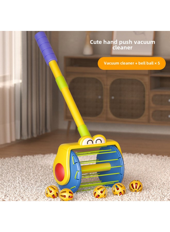 Children's Cannon Shooting Pot Toy For 1-2-3 Year Old Babies Push Push Fun Educational Boys Girls Vacuum Cleaner-Color:Hand Push Vacuum Cleaner-Specifications:Battery Not Included - Image 1