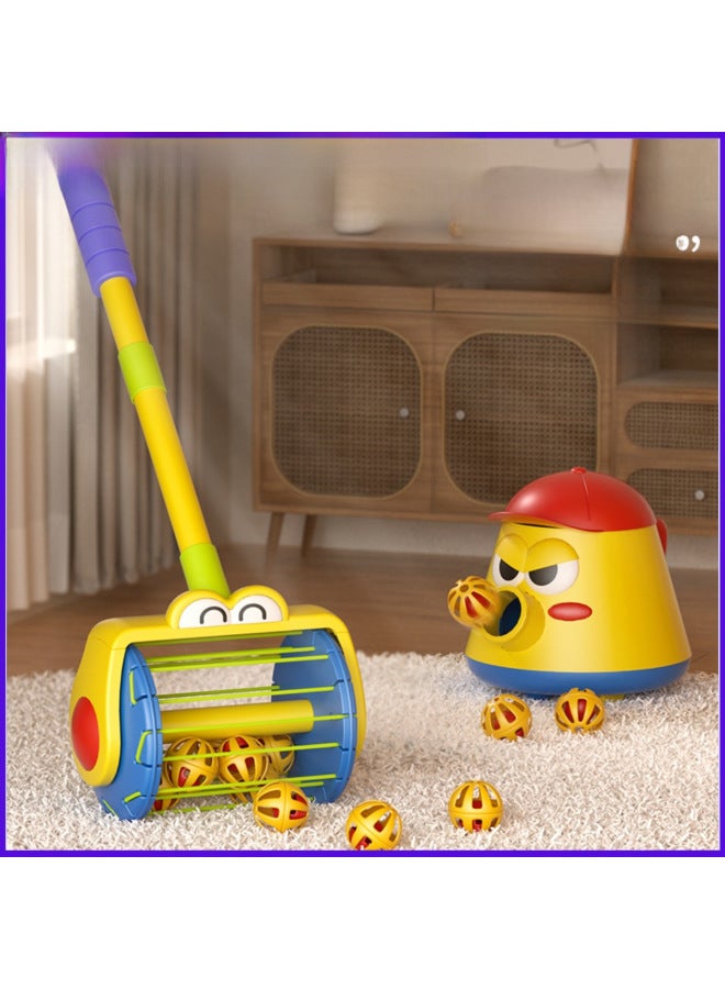 Children's Cannon Shooting Pot Toy For 1-2-3 Year Old Babies Push Push Fun Educational Boys Girls Vacuum Cleaner-Color:Hand Push Vacuum Cleaner-Specifications:Battery Not Included - Image 2