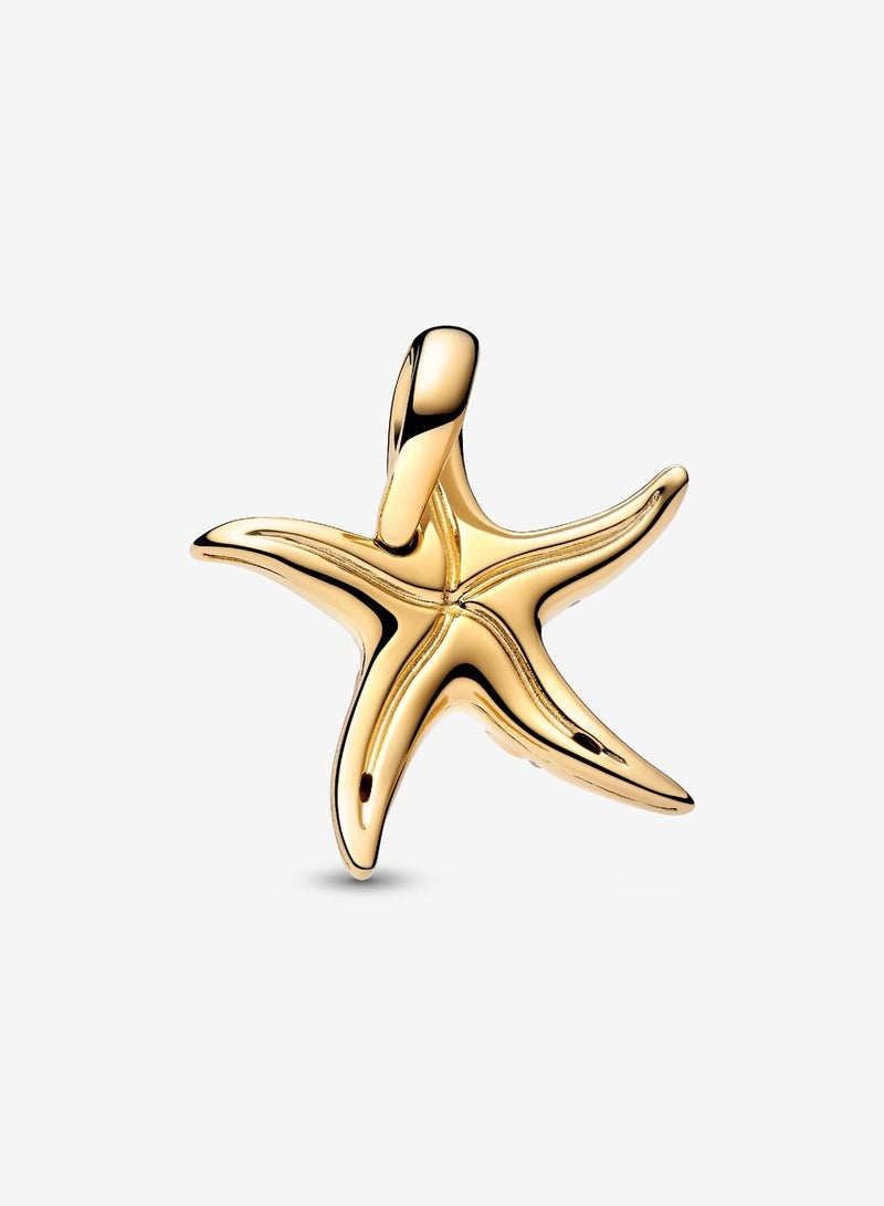 PANDORA Sparkling Blue Starfish Dangle Charm - Image 2