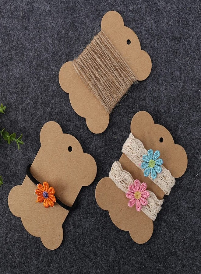 Luzen 50 قطعة بكرة خيط ورقية كرافت للتخزين والحرف اليدوية والتطريز والربط ووسم الهدايا لخرز القطن - Image 3