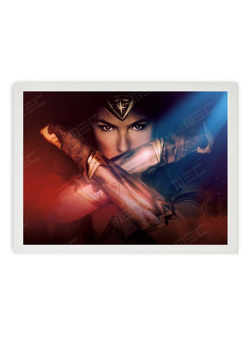 Wonder Women Design Poster Frame White 30x40 Cm  - Image 1