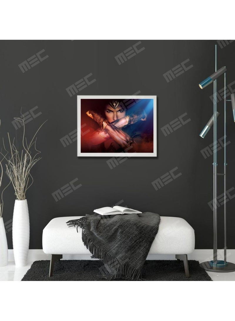 Wonder Women Design Poster Frame White 30x40 Cm  - Image 5