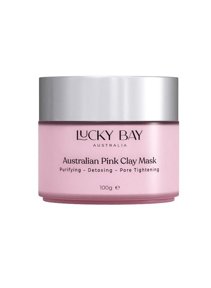 لاكي باي قناع الطين الوردي لتنقيه وتفتيح البشرة صنع في استراليا لكي باي - Image 1