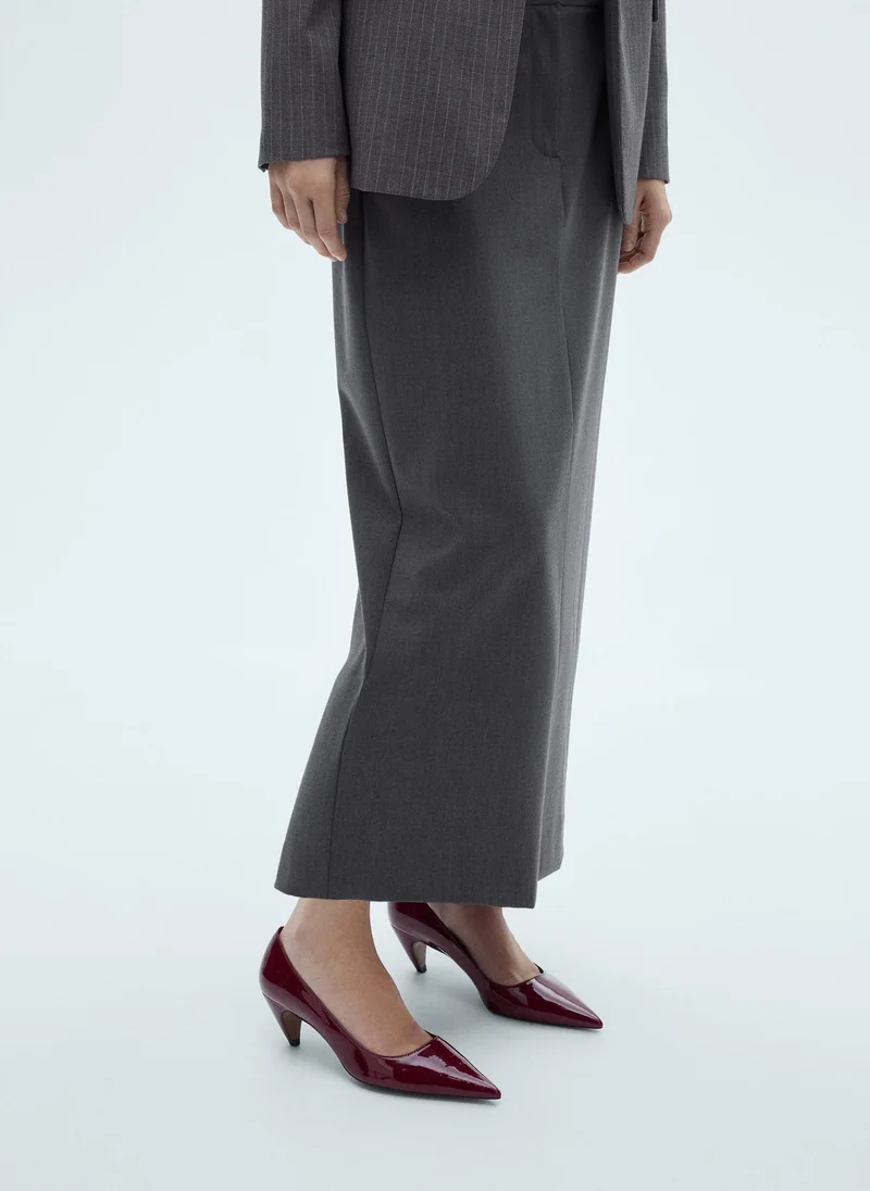 MANGO Casual Opening Long Pencil Skirt