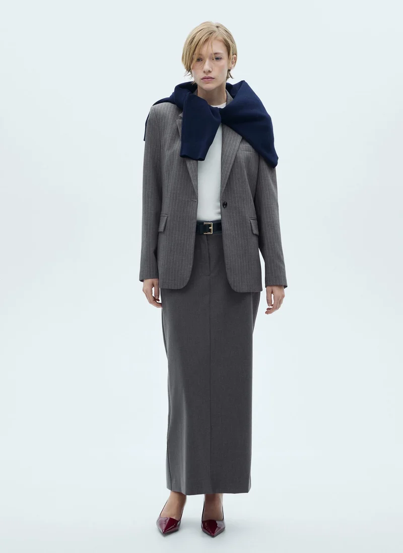 MANGO Casual Opening Long Pencil Skirt