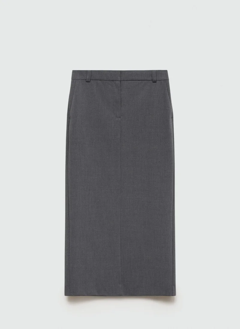 MANGO Casual Opening Long Pencil Skirt