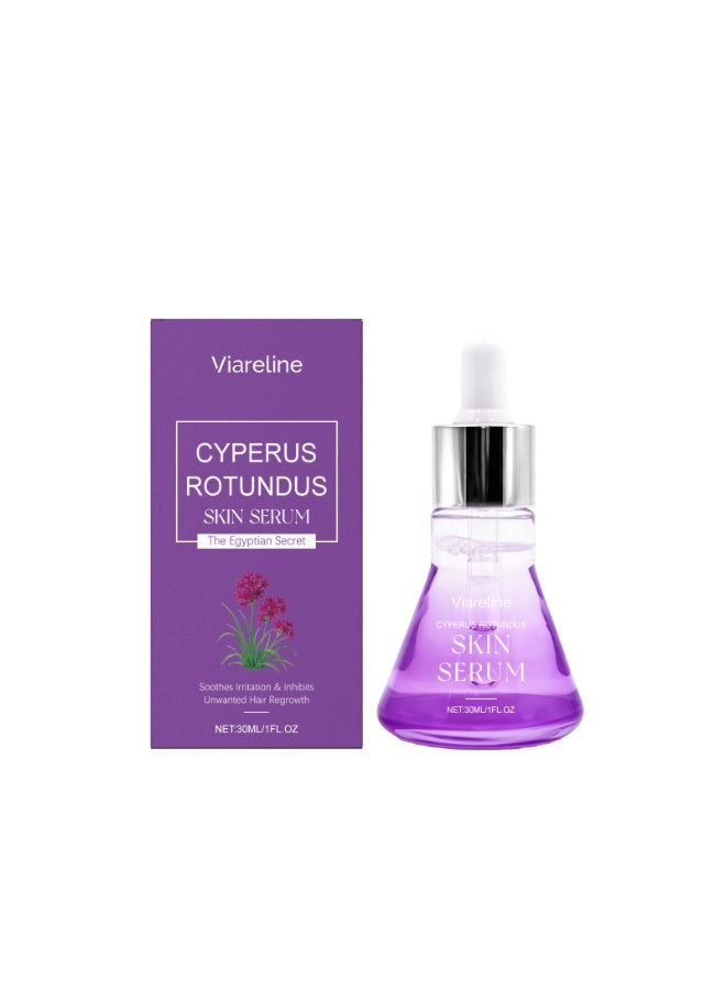 Viareline Post-hair removal serum inhibits hair growth, brightens skin tone, and fades hair traces. Cyperus rotundus skincare serum 30ml - Image 1