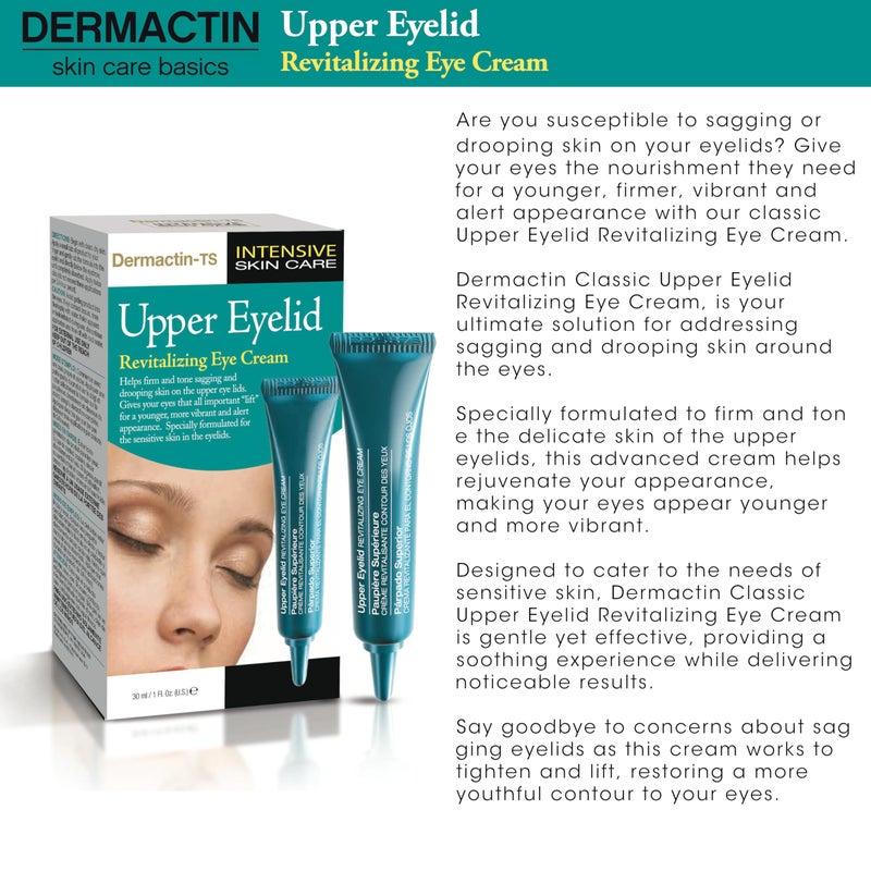 Dermactin Classic Upper Eyelid Revitalizing Eye Cream 1 oz. - Image 3