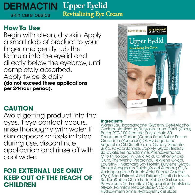 Dermactin Classic Upper Eyelid Revitalizing Eye Cream 1 oz. - Image 5