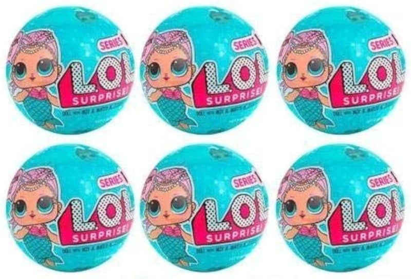 Pretty L.O.L. Surprise! LOL doll pack of 6