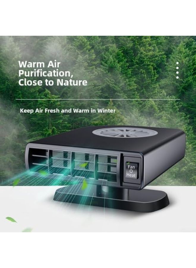 Purified Version 12V 150W Portable Car Heater Fan 360 Degree Rotatable Fast Heating Defroster For SUV Truck - Image 3