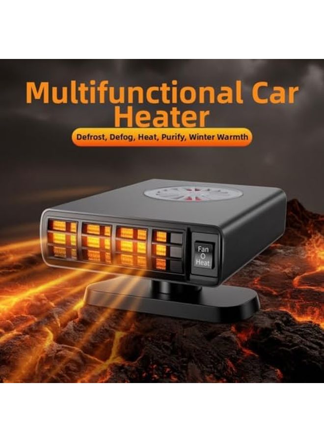 Purified Version 12V 150W Portable Car Heater Fan 360 Degree Rotatable Fast Heating Defroster For SUV Truck - Image 4