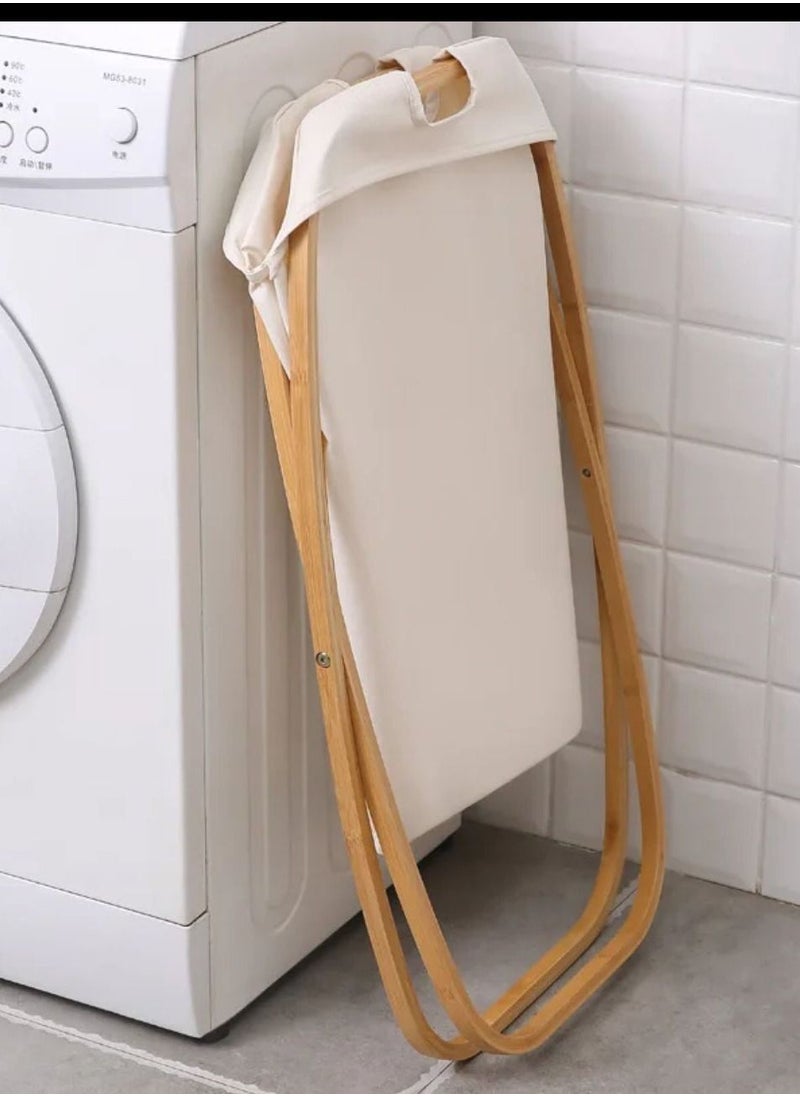 Laundry X Frame Basket - Bamboo