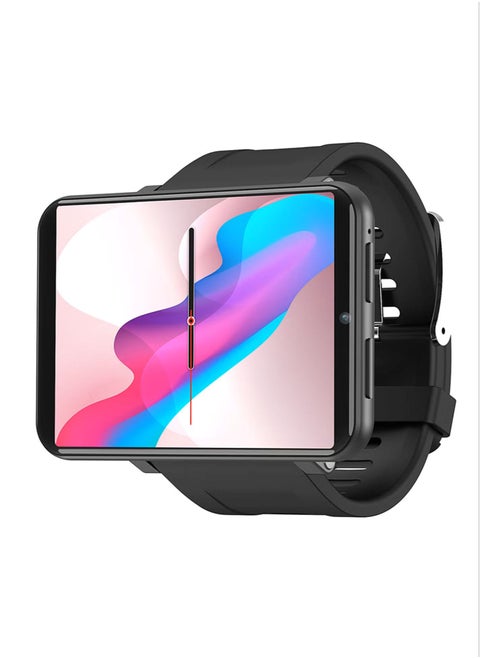 4G Smart Watch Sports WiFi BT Smartwatch 2.86 Inch Touch Screen Android 7.1 1+16GB Music Player Phone Call 5MP Camera IP67 Waterproof Support Nano SIM Card Heart Rate Tracker Pedometer