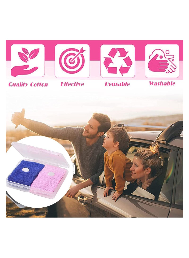Y&D Motion Sickness Relief Wristbands Travel Acupressure Nausea Band Anti Car Sea Morning Bands for 2 Pairs - Image 5