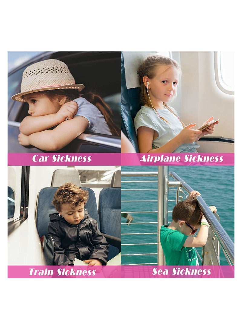 Y&D Motion Sickness Relief Wristbands Travel Acupressure Nausea Band Anti Car Sea Morning Bands for 2 Pairs - Image 3