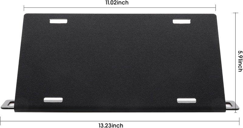 BESTAOO Front License Plate Frame for Ford Bronco 2021-2022, Aluminum Alloy Mounting Bracket Holder (Black) - Image 2