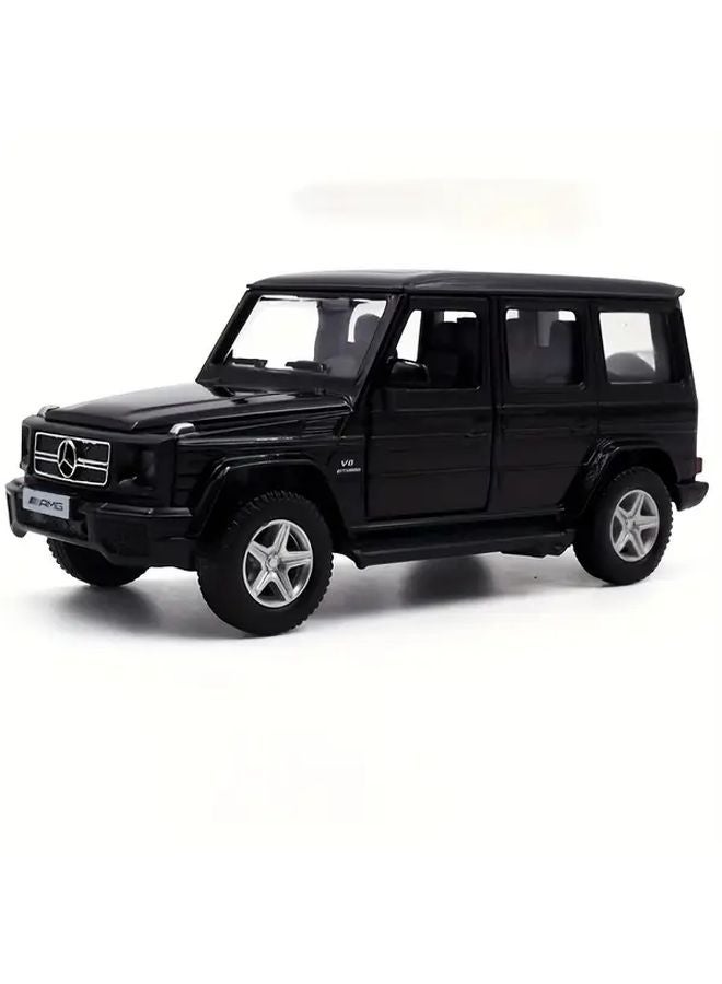 Mercedes Benz G63 AMG Black Metal Diecast Toy Car With Opening Doors Pull Back For Kids - Image 1