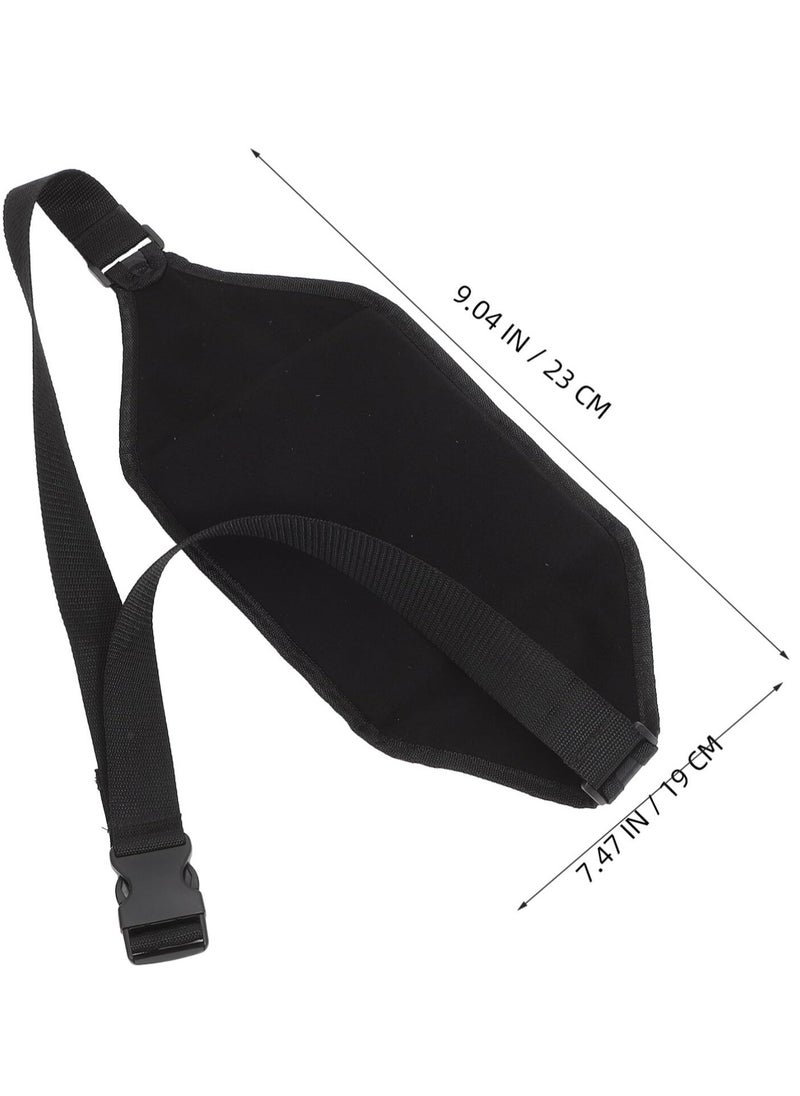 Oasisgalore Airplane Footrest Adjustable Foot and Heel Hammock  Office Accessories for Feet Black  - Image 2